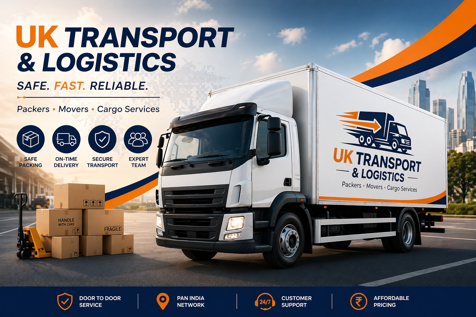 Cargo Transport Truck Logistics Services Mysore